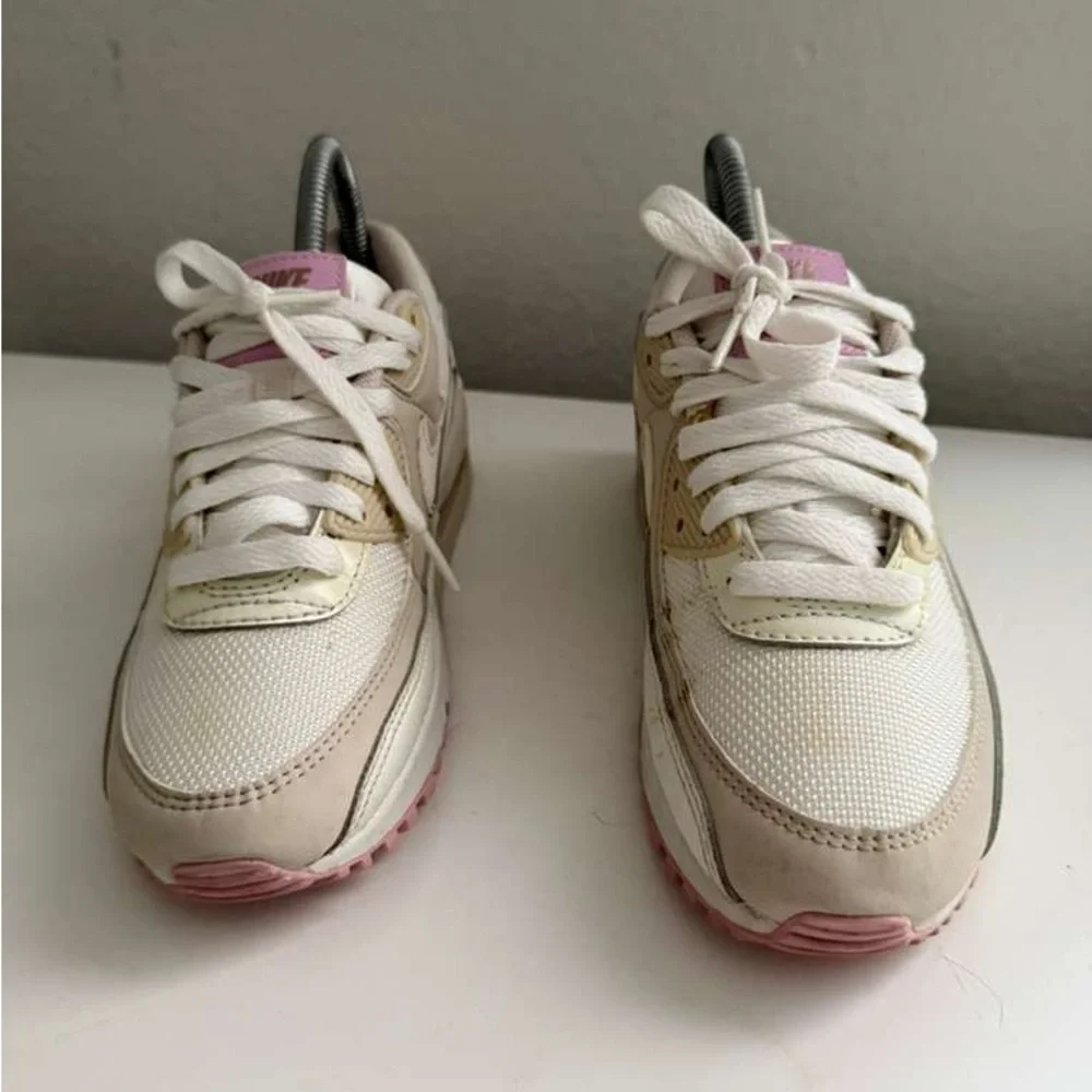 Nike Women's Air Max Sneakers - Cream, Pink, and White - Picture 4 of 8